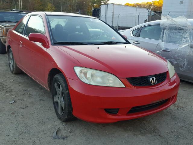 1HGEM21974L056641 - 2004 HONDA CIVIC EX RED photo 1