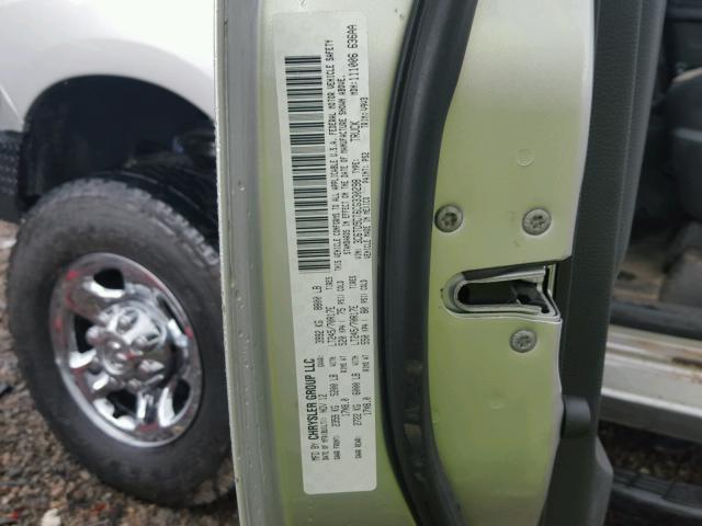 3C6TD5CT6CG330298 - 2012 DODGE RAM 2500 S ვერცხლისფერი ფოტო 10