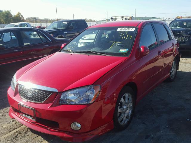 KNAFE161565318092 - 2006 KIA SPECTRA5 RED photo 2