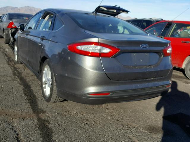 3FA6P0HD3ER114598 - 2014 FORD FUSION SE CHARCOAL photo 3