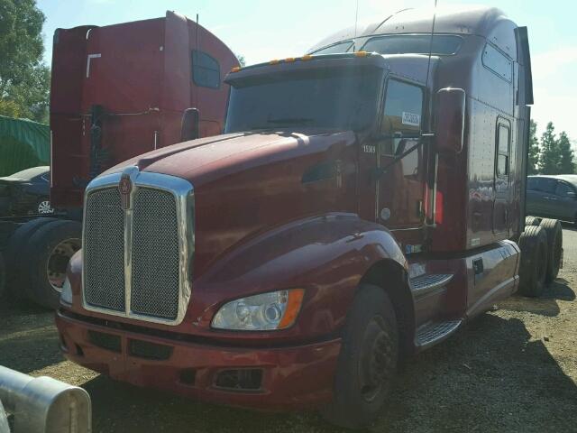 1XKAD49X0CJ305632 - 2012 KENWORTH CONSTRUCTI RED photo 2