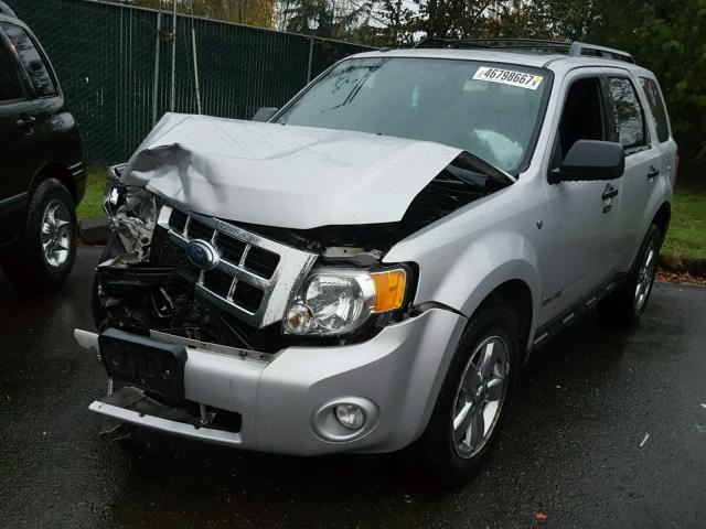 1FMCU93118KA81919 - 2008 FORD ESCAPE XLT SILVER photo 2