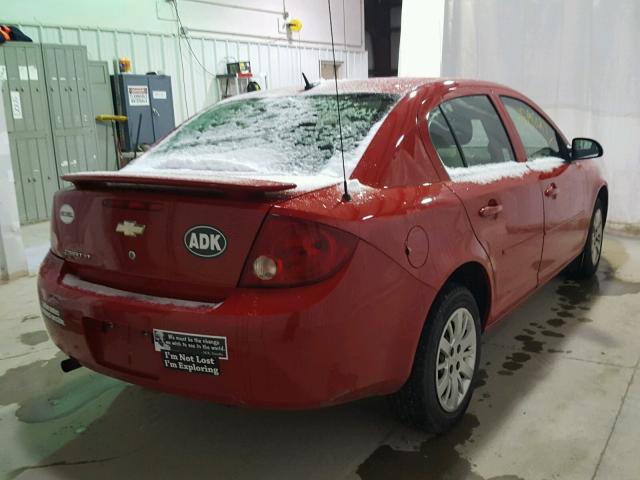 1G1AD5F54A7181212 - 2010 CHEVROLET COBALT 1LT RED photo 4