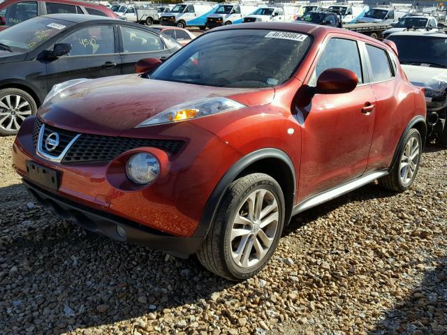 JN8AF5MV7ET355375 - 2014 NISSAN JUKE S MAROON photo 2