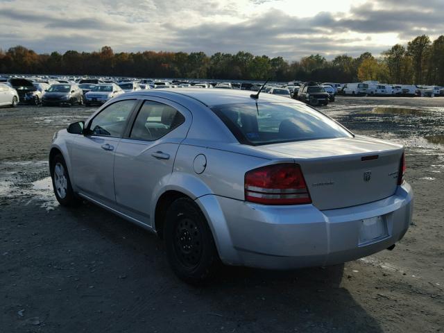 1B3CC4FB4AN188595 - 2010 DODGE AVENGER SX SILVER photo 3