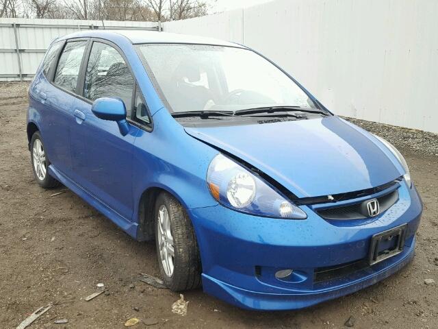 JHMGD38638S040682 - 2008 HONDA FIT SPORT BLUE photo 1