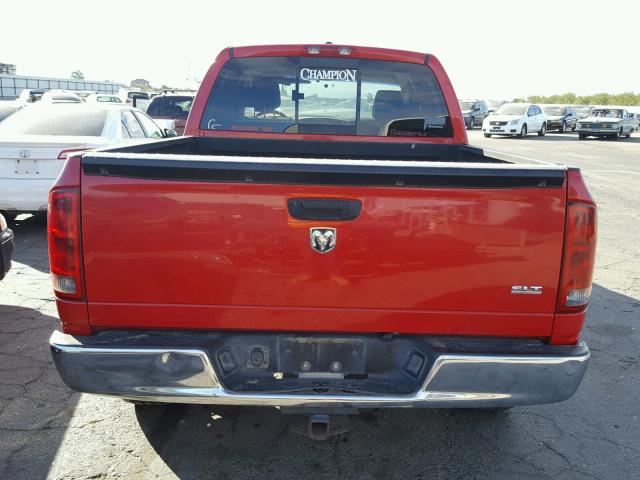 1D7HA18226S680403 - 2006 DODGE RAM 1500 S RED photo 9