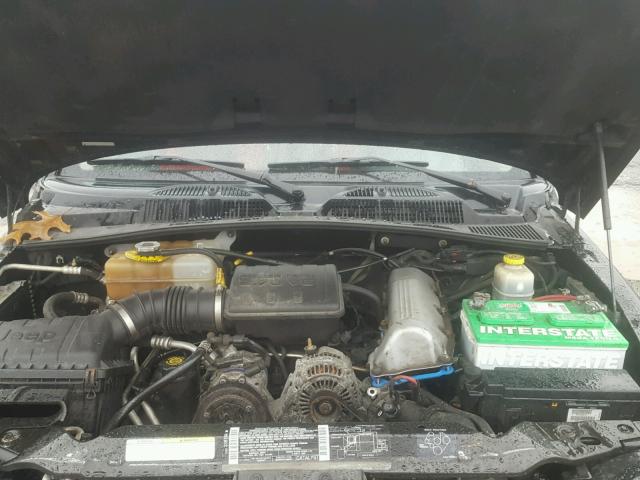 1J4GL48K12W129328 - 2002 JEEP LIBERTY SP BLACK photo 7