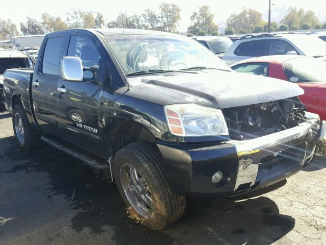 1N6AA07B06N505098 - 2006 NISSAN TITAN XE BLACK photo 1