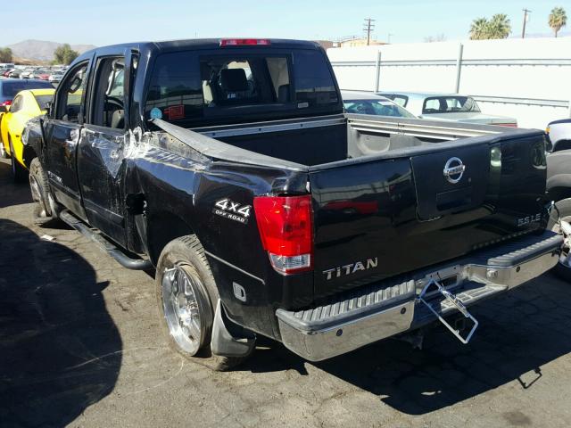 1N6AA07B06N505098 - 2006 NISSAN TITAN XE BLACK photo 3