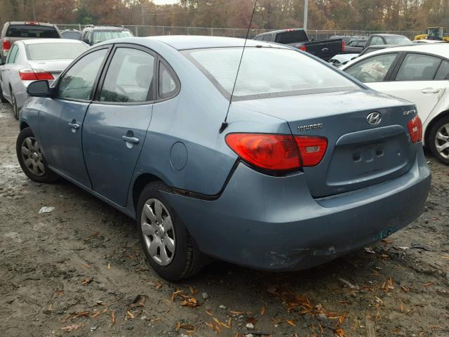 KMHDU46DX7U235365 - 2007 HYUNDAI ELANTRA GL BLUE photo 3