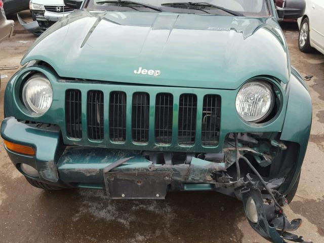 1J8GL58K94W157840 - 2004 JEEP LIBERTY LI GREEN photo 9