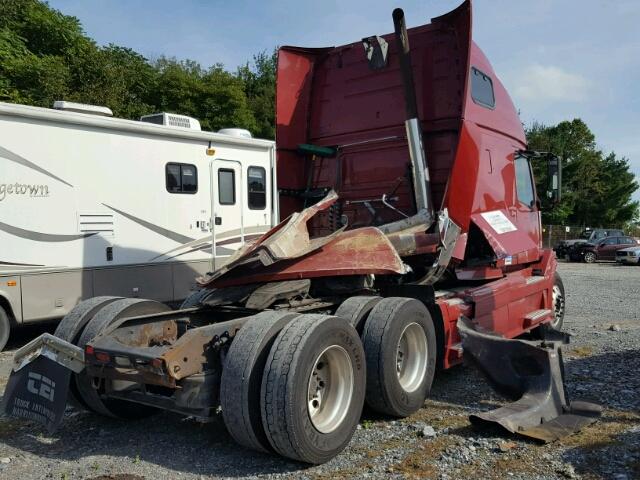 4V4NC9TH09N271244 - 2009 VOLVO VN VNL MAROON photo 4