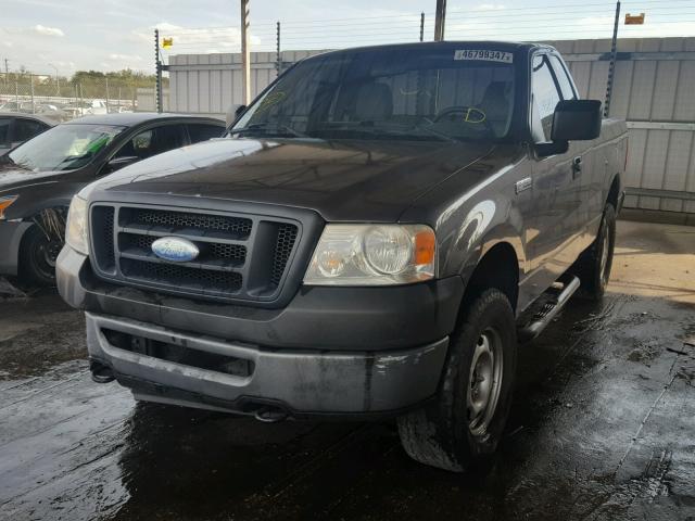 1FTRF14W76KB40604 - 2006 FORD F150 GRAY photo 2