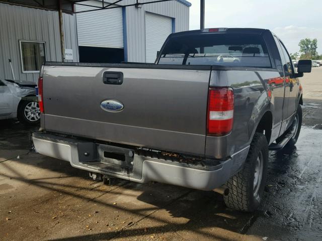 1FTRF14W76KB40604 - 2006 FORD F150 GRAY photo 4