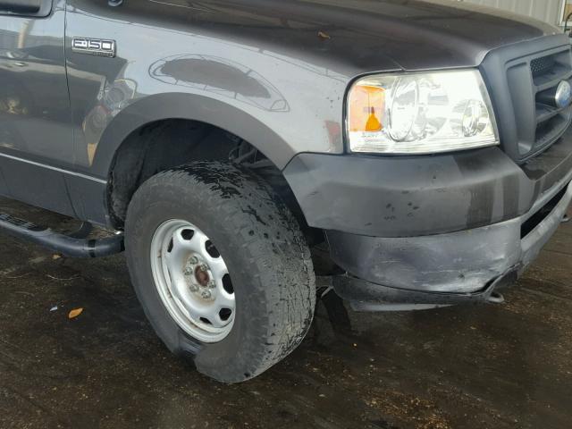 1FTRF14W76KB40604 - 2006 FORD F150 Gris foto 9
