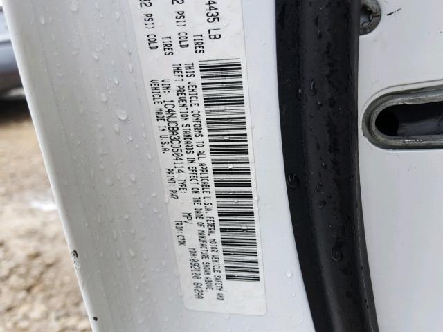 1C4NJCBA3CD504114 - 2012 JEEP COMPASS SP 白色 照片 10