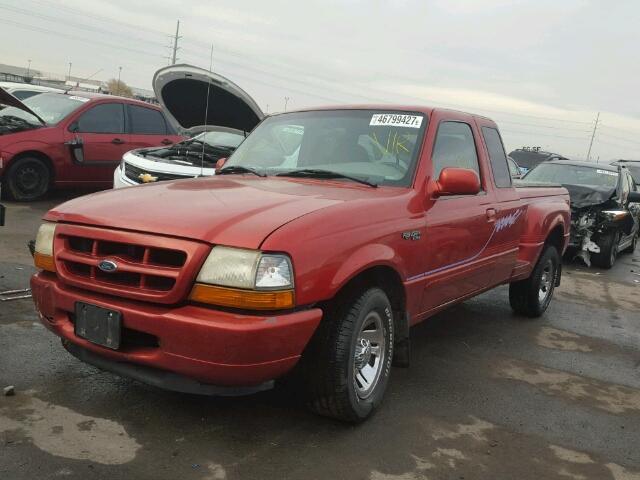 1FTYR14U0WPA01502 - 1998 FORD RANGER SUP ORANGE photo 2