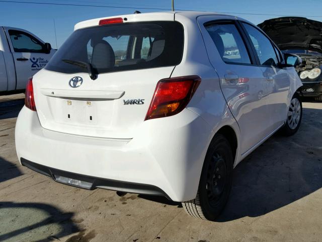 VNKKTUD39HA078821 - 2017 TOYOTA YARIS WHITE photo 4