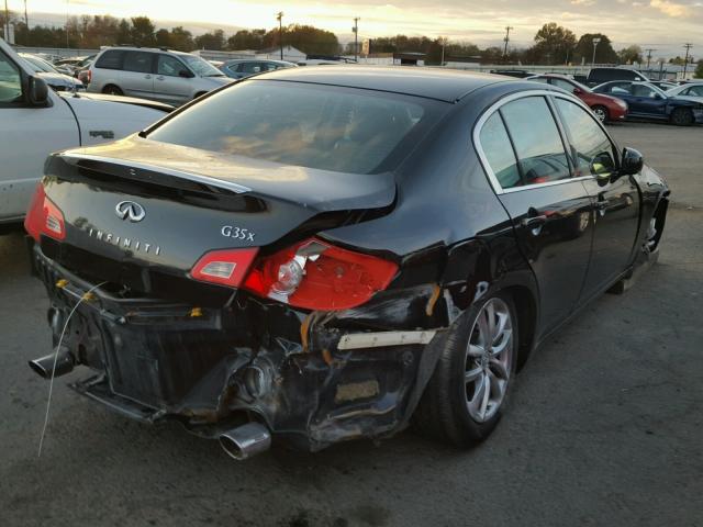 JNKBV61F27M808965 - 2007 INFINITI G35 BLACK photo 4