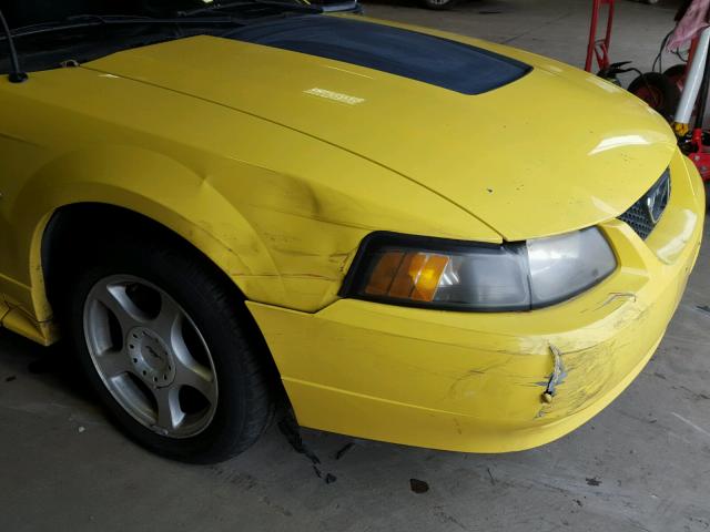 1FAFP40463F405920 - 2003 FORD MUSTANG YELLOW photo 9