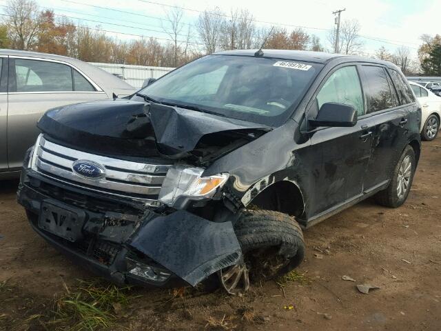 2FMDK48C78BA21130 - 2008 FORD EDGE SEL BLACK photo 2