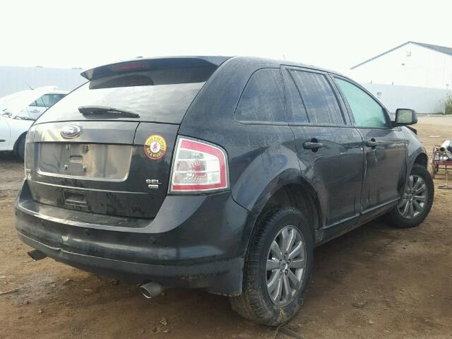 2FMDK48C78BA21130 - 2008 FORD EDGE SEL BLACK photo 4