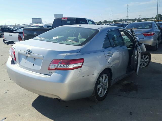 4T1BF3EK9BU134810 - 2011 TOYOTA CAMRY BASE SILVER photo 4