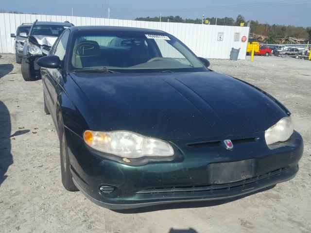 2G1WW12E629175572 - 2002 CHEVROLET MONTE CARL GREEN photo 1