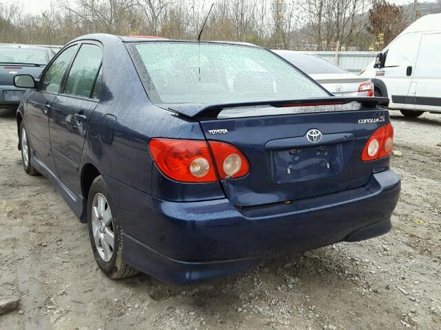 1NXBR32E77Z917833 - 2007 TOYOTA COROLLA CE BLUE photo 3