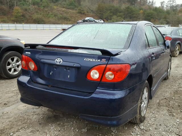 1NXBR32E77Z917833 - 2007 TOYOTA COROLLA CE BLUE photo 4