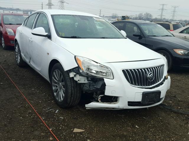 W04GN5EC4B1094701 - 2011 BUICK REGAL CXL WHITE photo 1