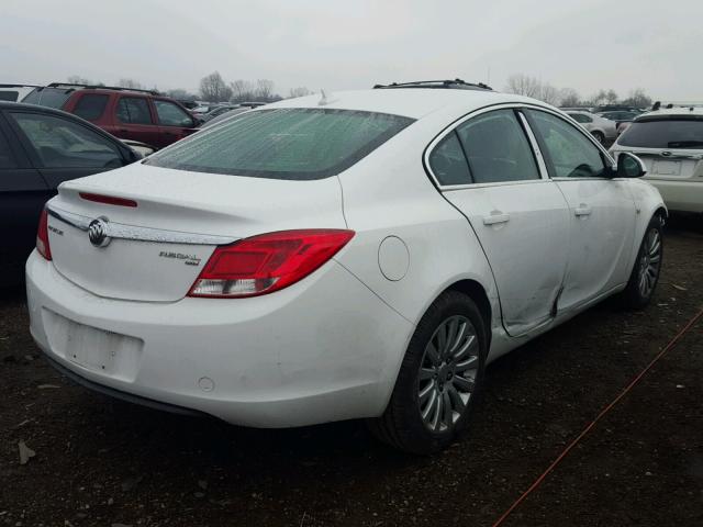 W04GN5EC4B1094701 - 2011 BUICK REGAL CXL WHITE photo 4