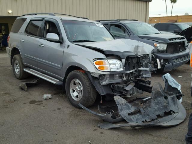 5TDZT34A34S213644 - 2004 TOYOTA SEQUOIA SR SILVER photo 1