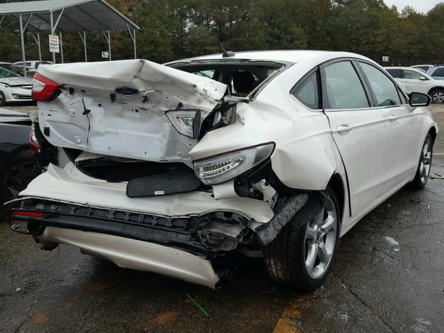 3FA6P0H94ER154491 - 2014 FORD FUSION SE WHITE photo 4