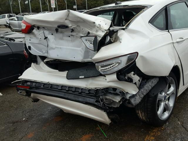 3FA6P0H94ER154491 - 2014 FORD FUSION SE WHITE photo 9