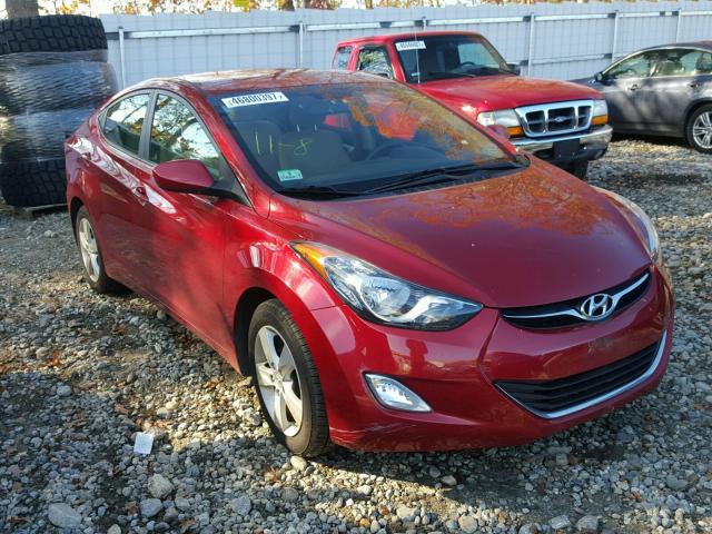 KMHDH4AE1CU460157 - 2012 HYUNDAI ELANTRA GL RED photo 1