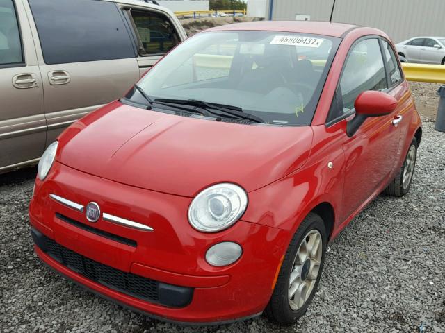 3C3CFFARXDT553344 - 2013 FIAT 500 POP RED photo 2