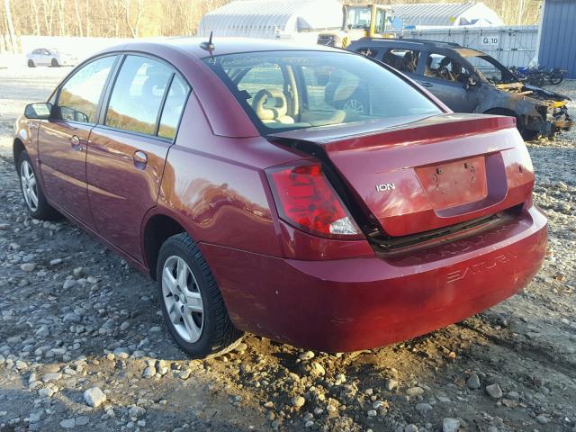 1G8AJ55F87Z170893 - 2007 SATURN ION LEVEL RED photo 3