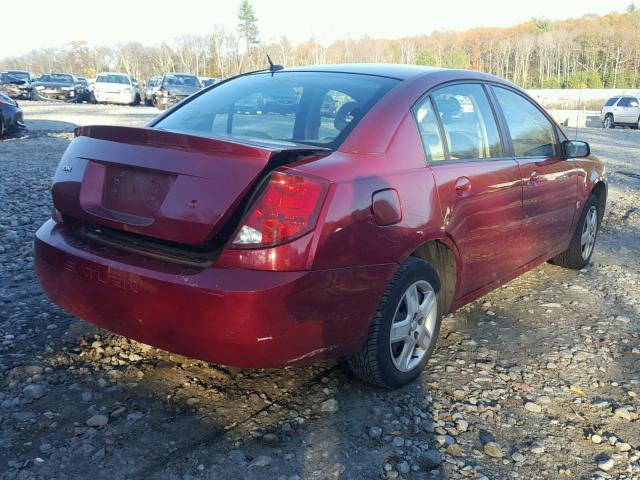 1G8AJ55F87Z170893 - 2007 SATURN ION LEVEL RED photo 4