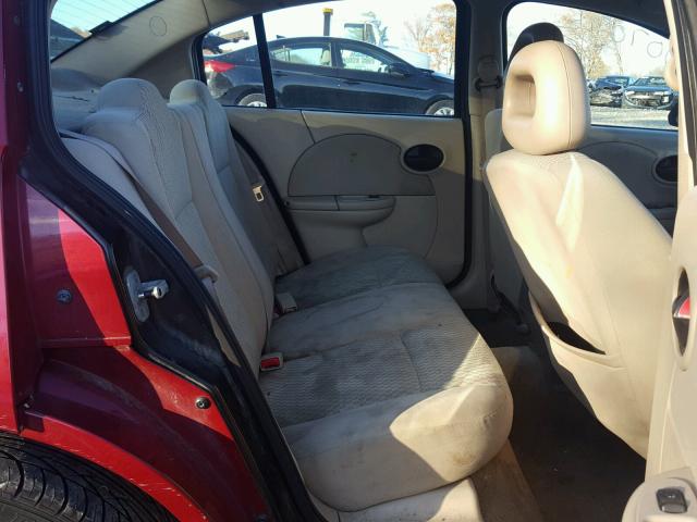 1G8AJ55F87Z170893 - 2007 SATURN ION LEVEL RED photo 6