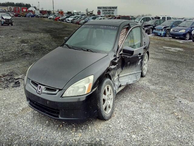 1HGCM66585A802094 - 2005 HONDA ACCORD EX BLACK photo 2