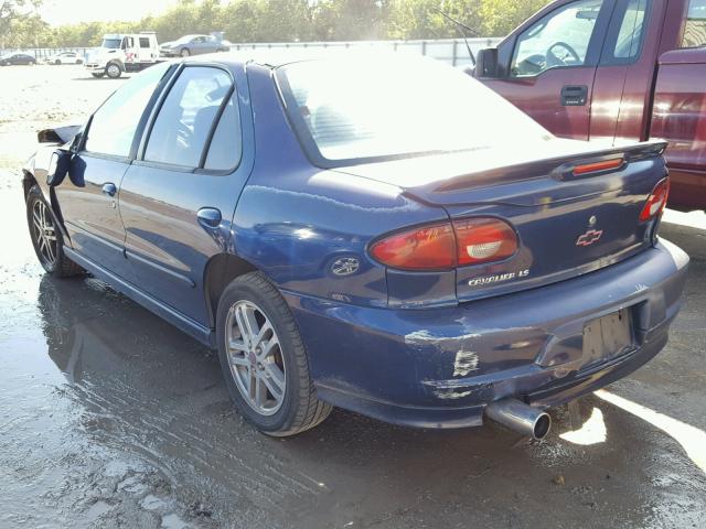 1G1JH52FX27364182 - 2002 CHEVROLET CAVALIER L BLUE photo 3