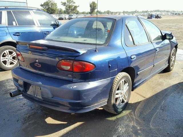 1G1JH52FX27364182 - 2002 CHEVROLET CAVALIER L BLUE photo 4