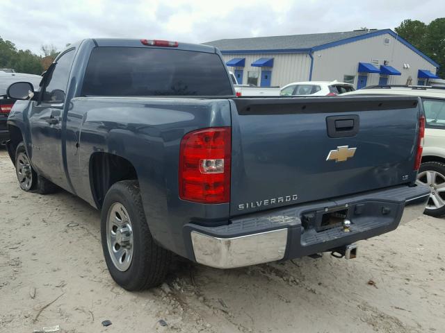 1GCEC14X38Z265660 - 2008 CHEVROLET SILVERADO BLUE photo 3