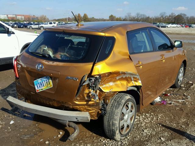 2T1KU40E79C086863 - 2009 TOYOTA COROLLA MA ORANGE photo 4