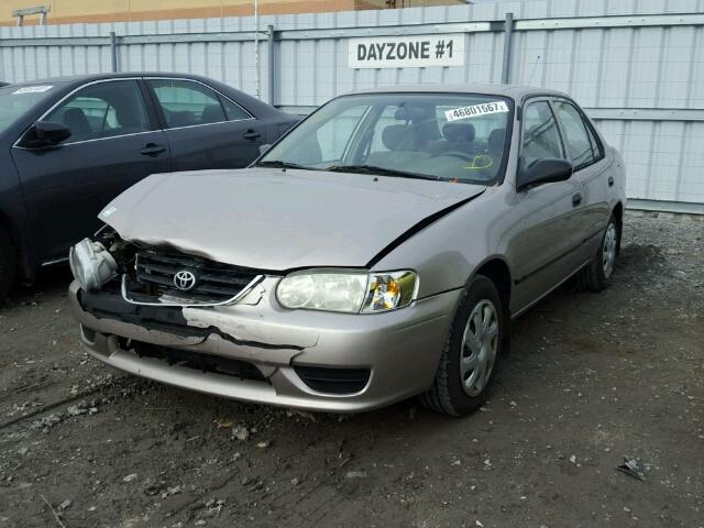 2T1BR12E32C877426 - 2002 TOYOTA COROLLA CE BEIGE photo 2