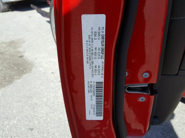 2C3CDXCT0DH555679 - 2013 DODGE CHARGER R/ RED photo 10