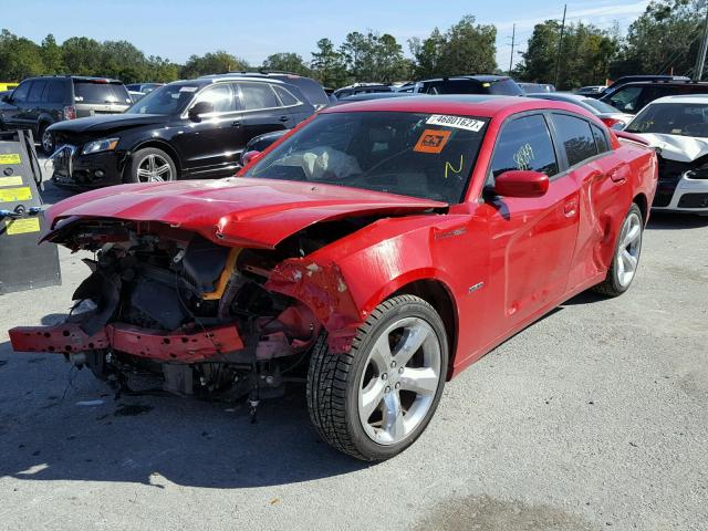 2C3CDXCT0DH555679 - 2013 DODGE CHARGER R/ RED photo 2