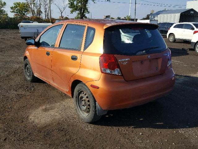 KL5TM62675B371311 - 2005 SUZUKI SWIFT S ORANGE photo 3